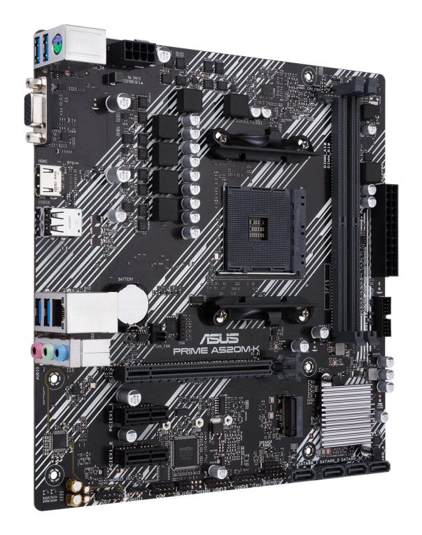 ASUS PRIME A520M-K AMD A520 Zócalo AM4 micro ATX - detalle