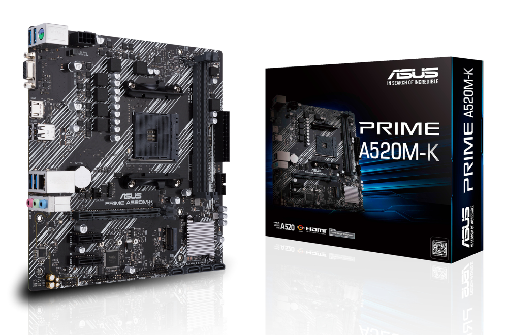 ASUS PRIME A520M-K AMD A520 Zócalo AM4 micro ATX - detalle