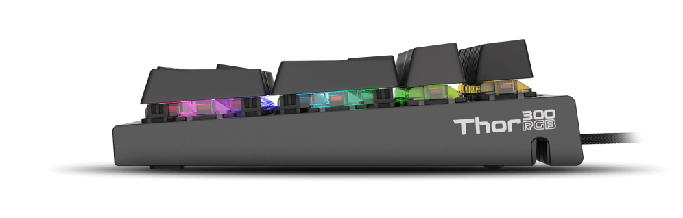 GENESIS THOR 300 teclado Juego USB QWERTY Portugués Negro - detalle