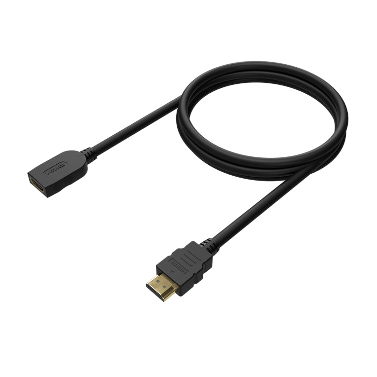 AISENS Cable HDMI V2.0 Prolongador Premium Alta Velocidad / Hec 4K@60Hz 18Gbps. A/M-A/H. Negro. 1.0M