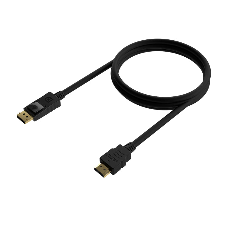 AISENS Cable Conversor DISPLAYPORT a HDMI. DP/M-HDMI/M. Negre. 0.5M