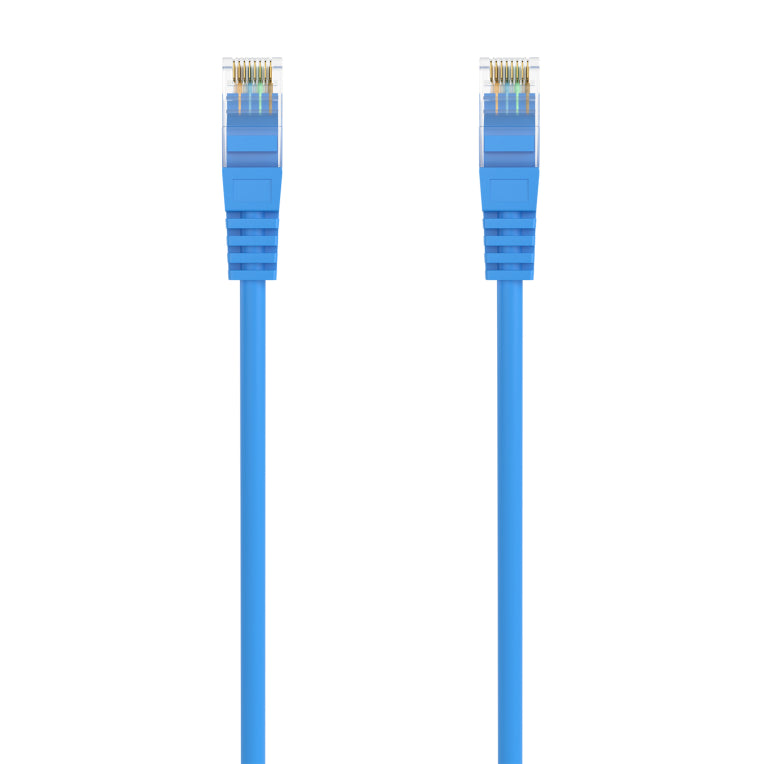 AISENS Cable de Red Latiguillo RJ45 LSZH Cat.6A 500 Mhz UTP AWG24. Azul. 0.5M