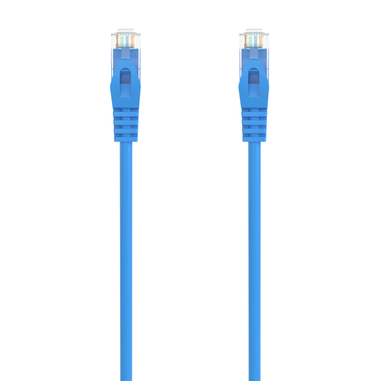 AISENS Cable de Red Latiguillo RJ45 LSZH Cat.6A 500 Mhz UTP AWG24. Azul. 25CM