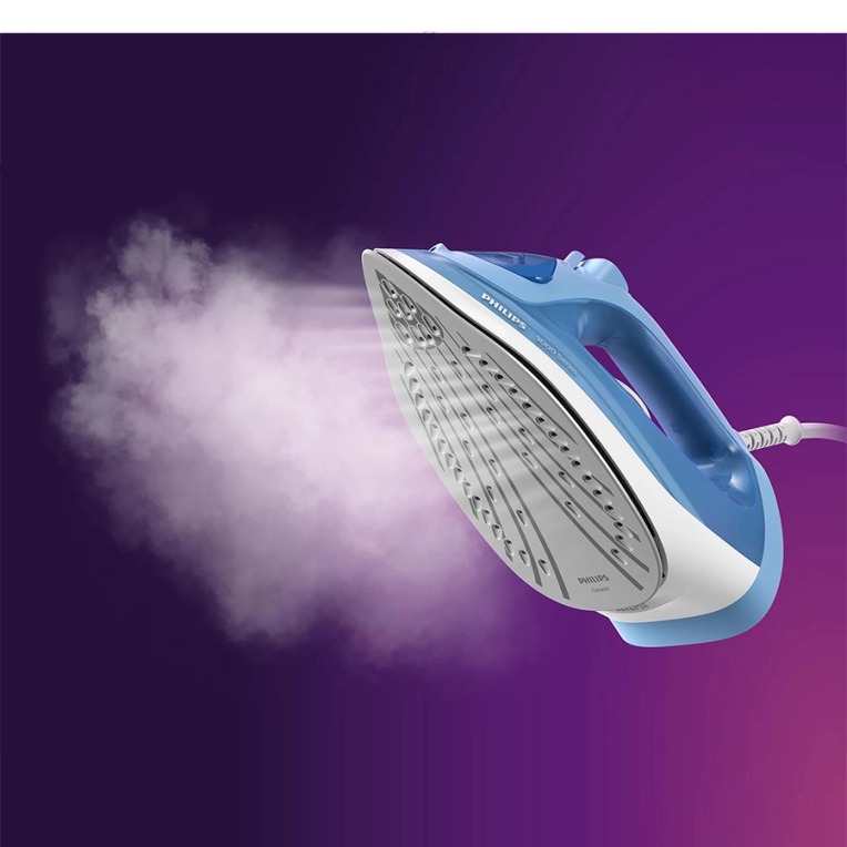 Philips 3000 series DST3020/20 plancha Plancha a vapor Suela de cerámica 2200 W Azul - detalle