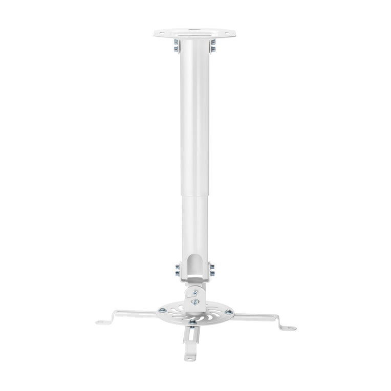 AISENS Soporte Universal Giratorio. Inclinable y Extensible de Techo para Proyector 13.5Kg. Blanco