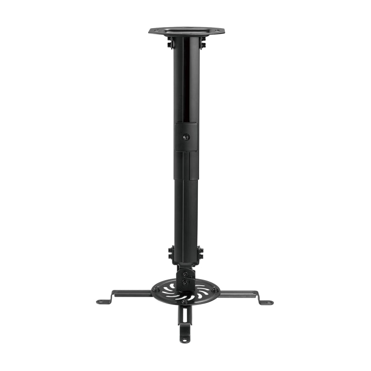 AISENS Soporte Universal Giratorio. Inclinable y Extensible de Techo para Proyector 13.5Kg. Negro