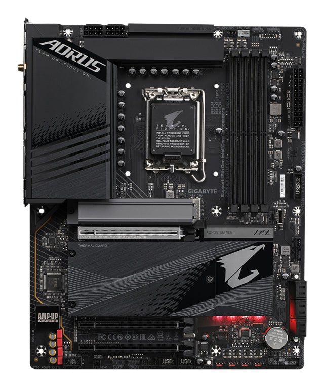 GIGABYTE Z790 AORUS ELITE AX Placa base - Soporta CPUs Intel Core de 14ª generación. 16*+2+1 fases de VRM digital. hasta 7600MHz DDR5 (OC). 4xPCIe 4.0 M.2. Wi-Fi 6E. LAN de 2.5GbE. USB 3.2 Gen 2x2