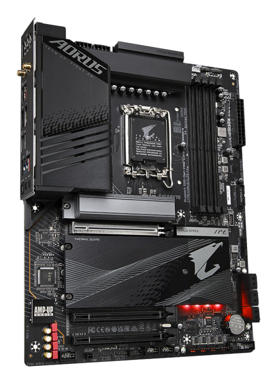 GIGABYTE Z790 AORUS ELITE AX Placa base - Suporta CPU Intel Core de 14a generació. 16*+2+1 fases de VRM digital. fins a 7600MHz DDR5 (OC). 4xPCIe 4.0 M.2. Wi-Fi 6E. LAN de 2.5GbE. USB 3.2 Gen 2x2
