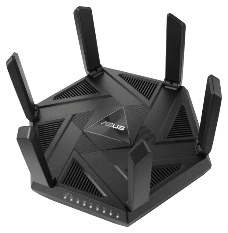 ASUS RT-AXE7800 router inalámbrico Tribanda (2.4 GHz / 5 GHz / 6 GHz) Negro - detalle