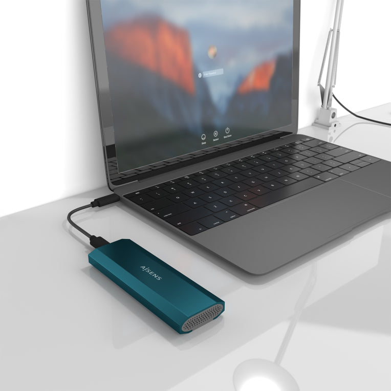 Caixa externa AISENS M.2 (NGFF) ASM2-019BLU SATA/NVMe a USB 3.1 Gen2. Azul
