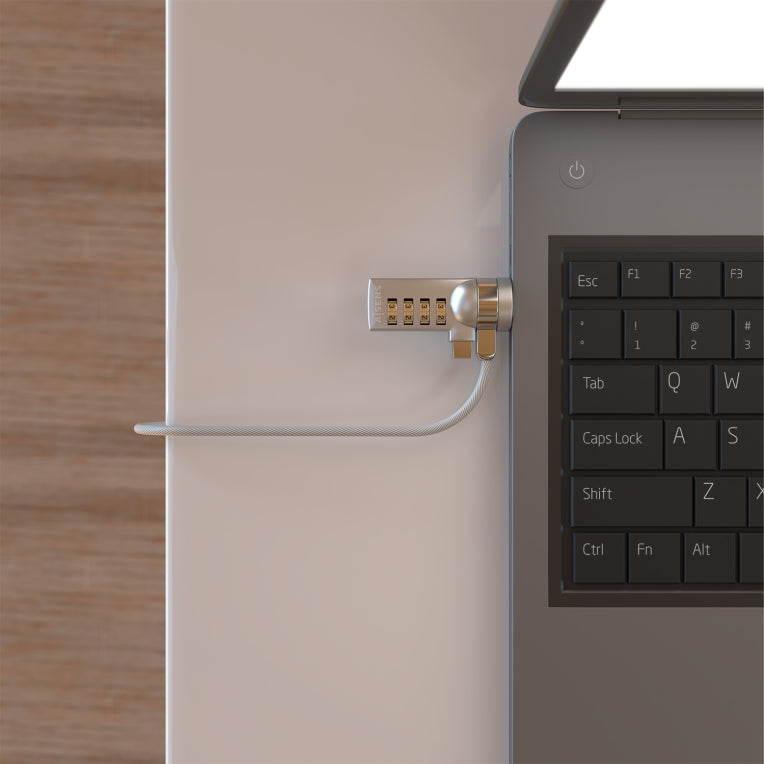 AISENS Cable de Seguridad con Cerradura de Combinacion para Ordenador. Monitor. Portatil 1.5M