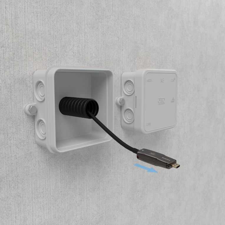 AISENS Cable Hdmi V2.1 AOC Desmontable Ultra Alta Velocidad / Hec 8K@60Hz 4K@120Hz 4:4:4 48Gbps. A/M-D/A/M. Negro. 15M