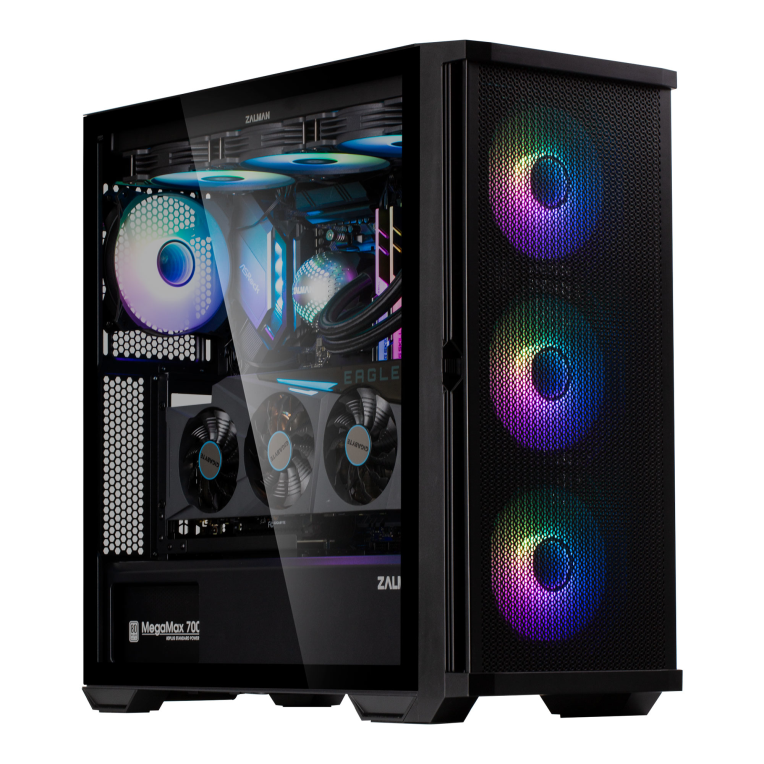Zalman Z10 DUO carcasa de ordenador Midi Tower Negro - detalle