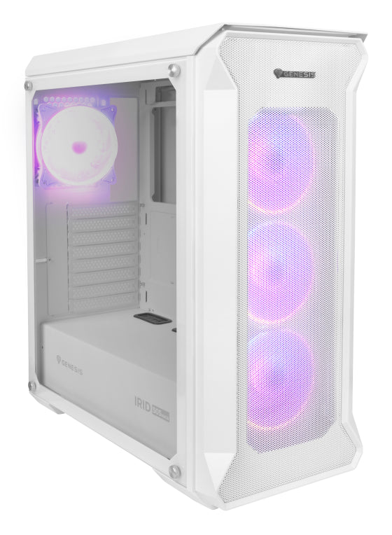 GENESIS Irid 505 ARGB Midi Tower Blanco