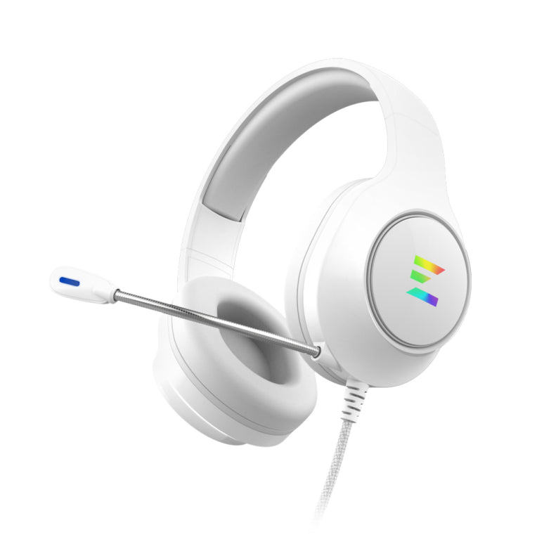 Zalman ZM-HPS310 WH Auriculares con cable, diadema, para xogos, branco