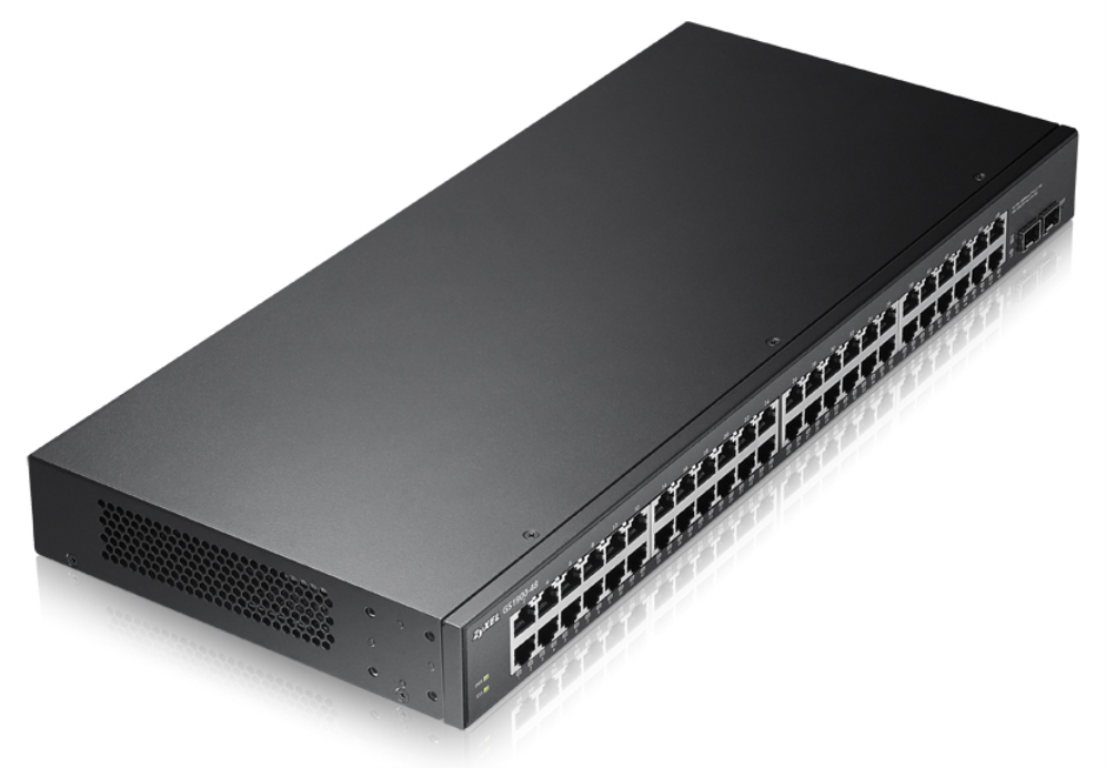 Zyxel GS1900-48-EU0102F switch L2 Gigabit Ethernet (10/100/1000) Negro - detalle