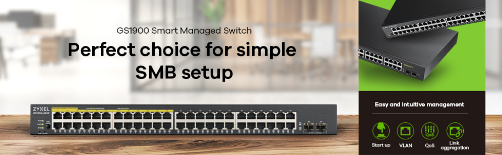 Zyxel GS1900-48-EU0102F switch L2 Gigabit Ethernet (10/100/1000) Negro - detalle