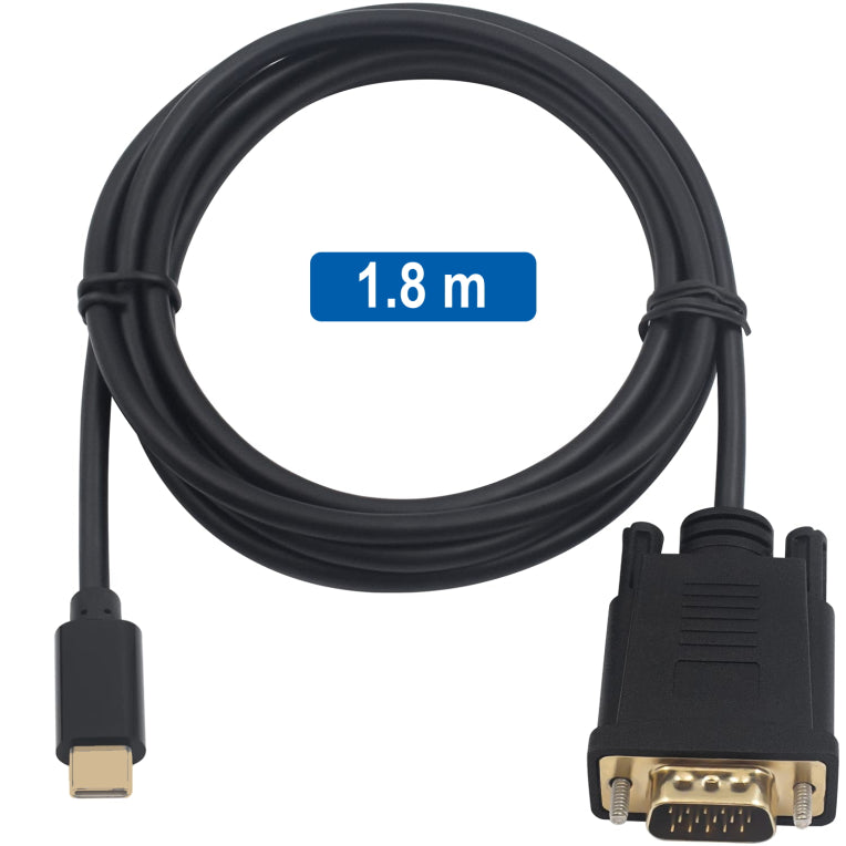 Ewent EC1052 adaptador de cable de vídeo 1.8 m USB Tipus C VGA (D-Sub)
