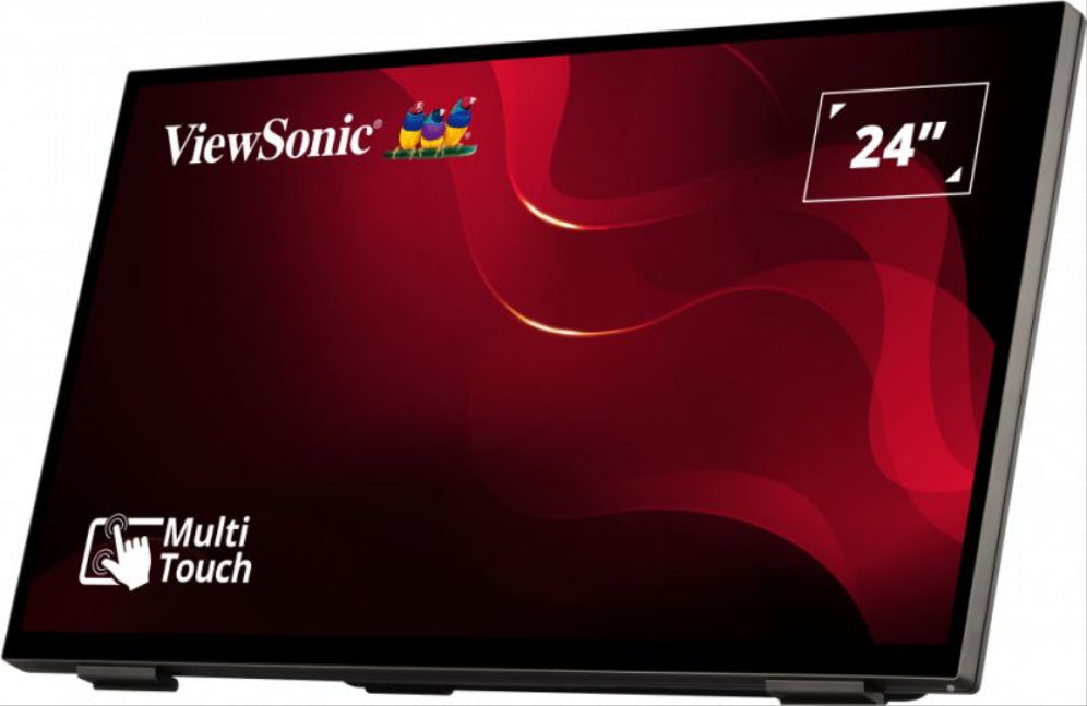 Viewsonic TD2465 pantalla de señalización Panel plano interactivo 61 cm (24") LED 250 cd / m² Full HD Negro Pantalla táctil