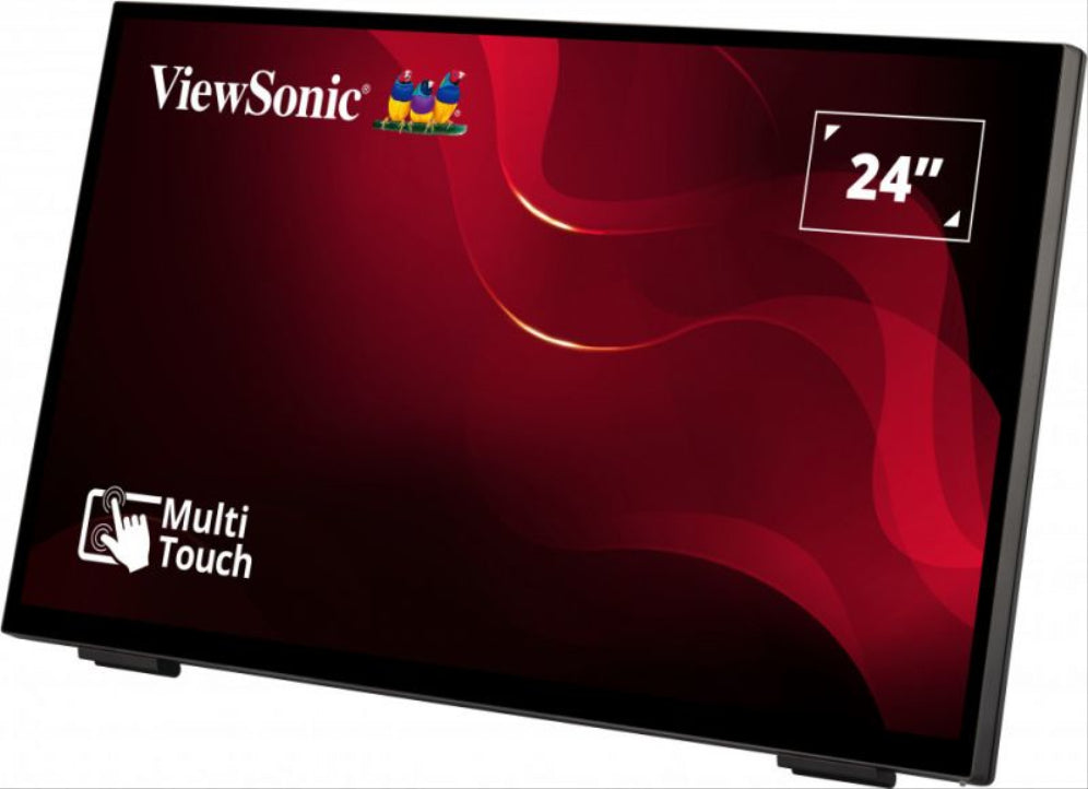 Viewsonic TD2465 pantalla de señalización Panel plano interactivo 61 cm (24") LED 250 cd / m² Full HD Negro Pantalla táctil