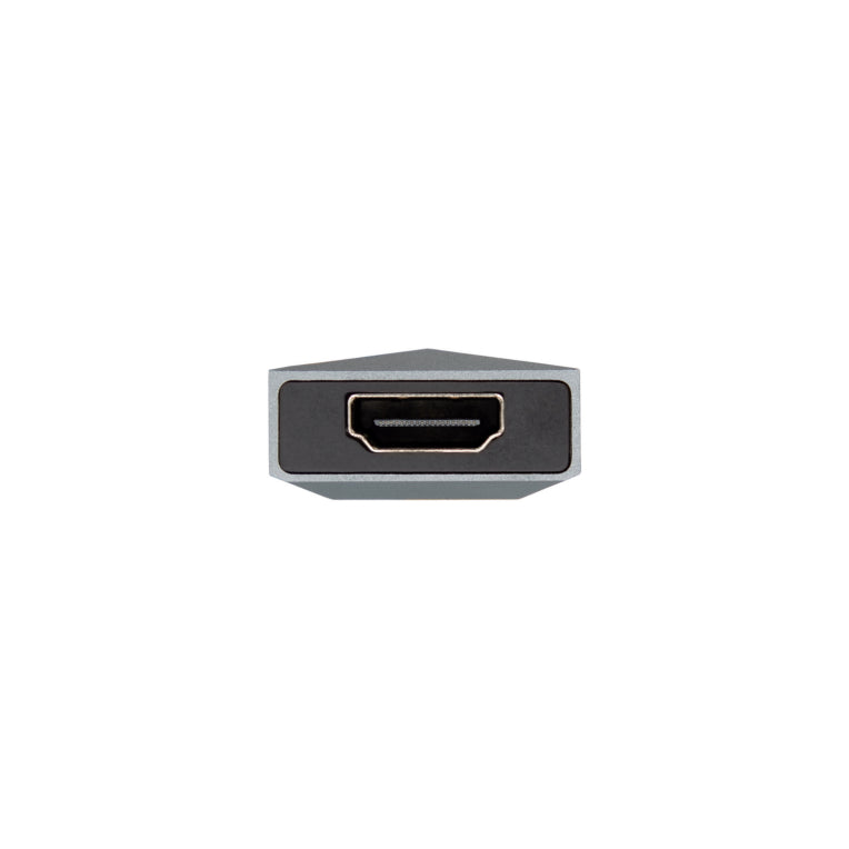 AISENS USB-C dock 4 en 1. USB-C a 1xHDMI. 2xUSB. 1xPD. Gris. 15 cm