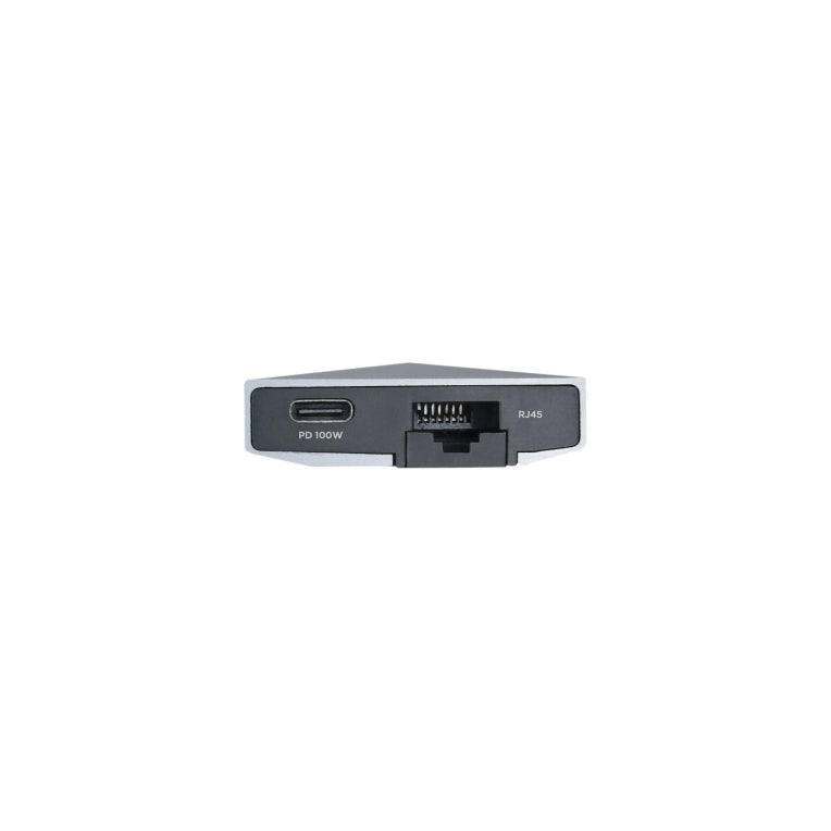 AISENS USB-C dock 8 en 1. USB-C a 1xHDMI. 1xRJ45. 3xUSB. 1xPD. 1xSD. 1xMicroSD. Gris. 15 cm