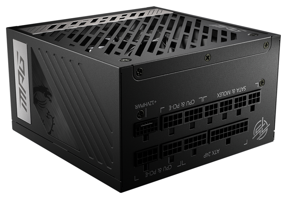 MSI MPG A1000G PCIE5 unidad de fuente de alimentación 1000 W 20+4 pin ATX ATX Negro - detalle