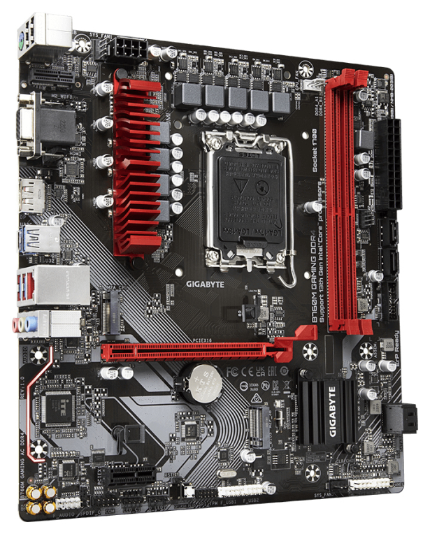 GIGABYTE B760M GAMING DDR4 Placa base - Soporta CPUs Intel Core de 14ª generación. VRM digital de 6+2+1 fases. hasta 5333MHz DDR4 (OC). 2xPCIe 4.0 M.2. LAN 2.5GbE. USB 3.2 Gen1 - detalle