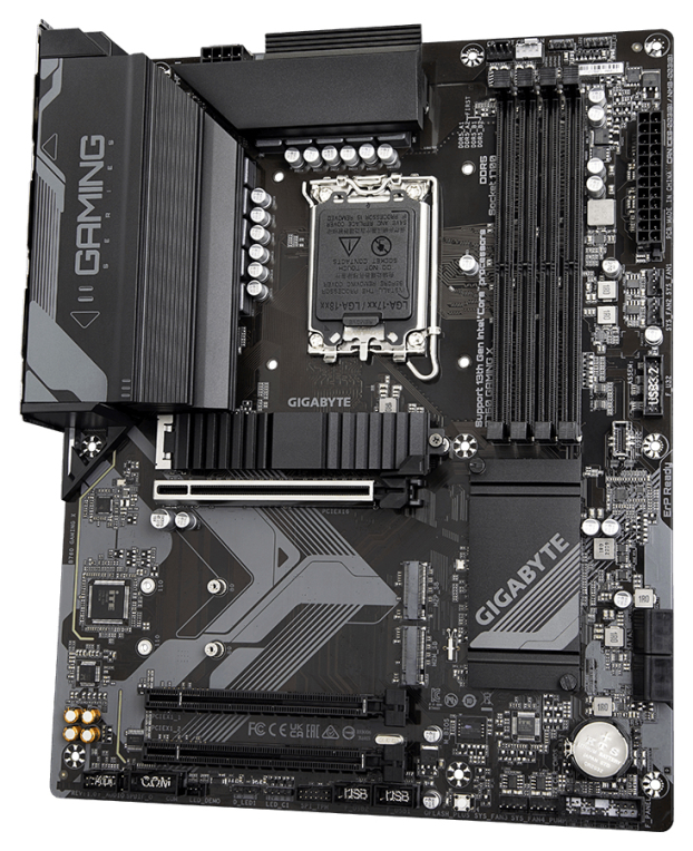 GIGABYTE B760 GAMING X Placa Base - Compatible con procesadores Intel Core de 14ª generación. VRM digital de 8+1+1 fases. hasta 7600MHz DDR5 (OC). 3x PCIe 4.0 M.2. 2.5GbE LAN. USB 3.2 Gen 2 - detalle