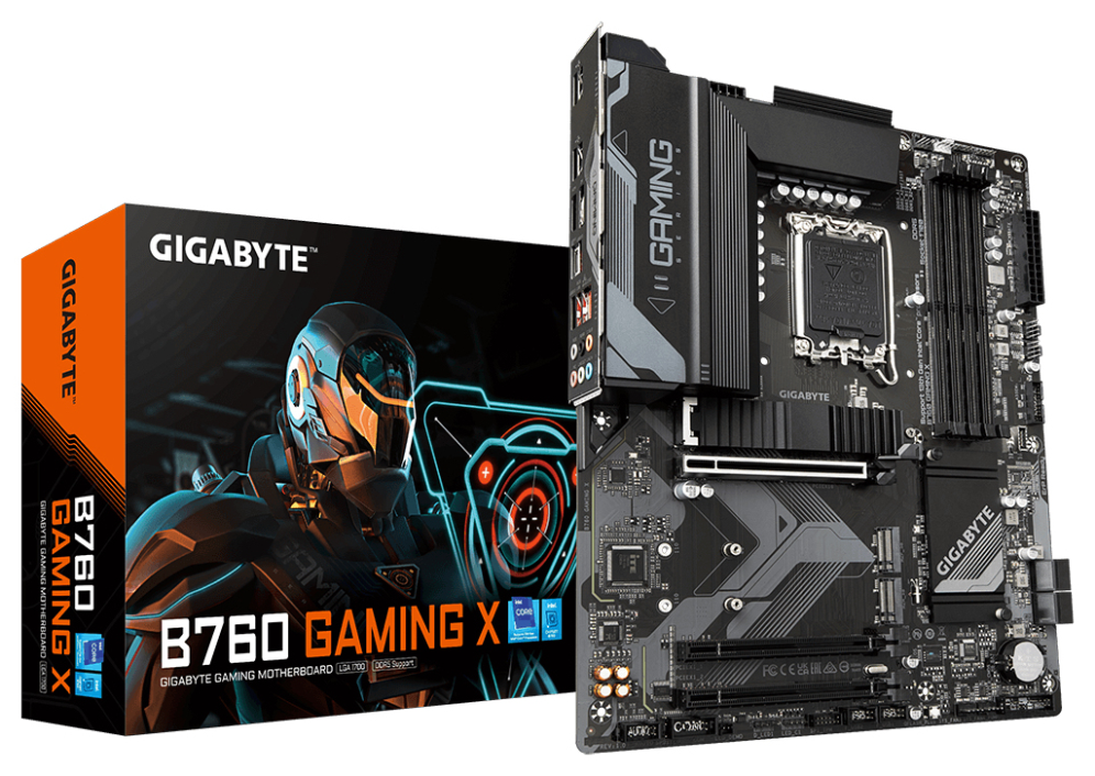 GIGABYTE B760 GAMING X Placa Base - Compatible con procesadores Intel Core de 14ª generación. VRM digital de 8+1+1 fases. hasta 7600MHz DDR5 (OC). 3x PCIe 4.0 M.2. 2.5GbE LAN. USB 3.2 Gen 2 - detalle