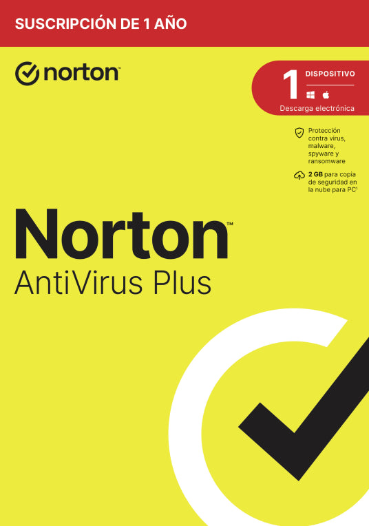 Norton AntiVirus Plus Antivirus Security Base Español 1 licenza(s) 1 ano(s)