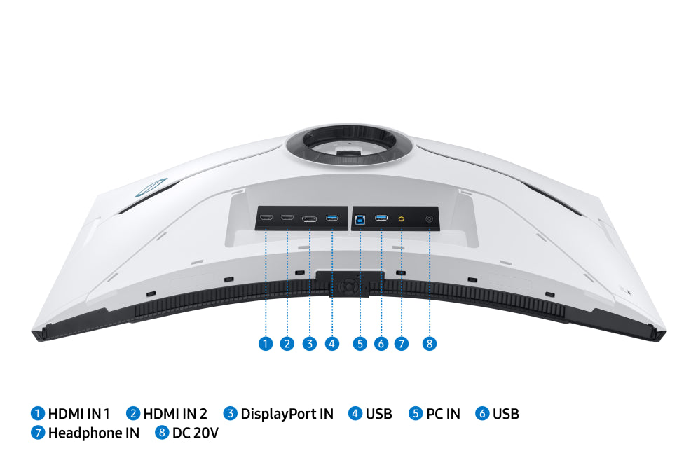 Monitor para PC Samsung G85NB, 81,3 cm (32"), 3840 x 2160 píxeles, 4K Ultra HD, LED, branco