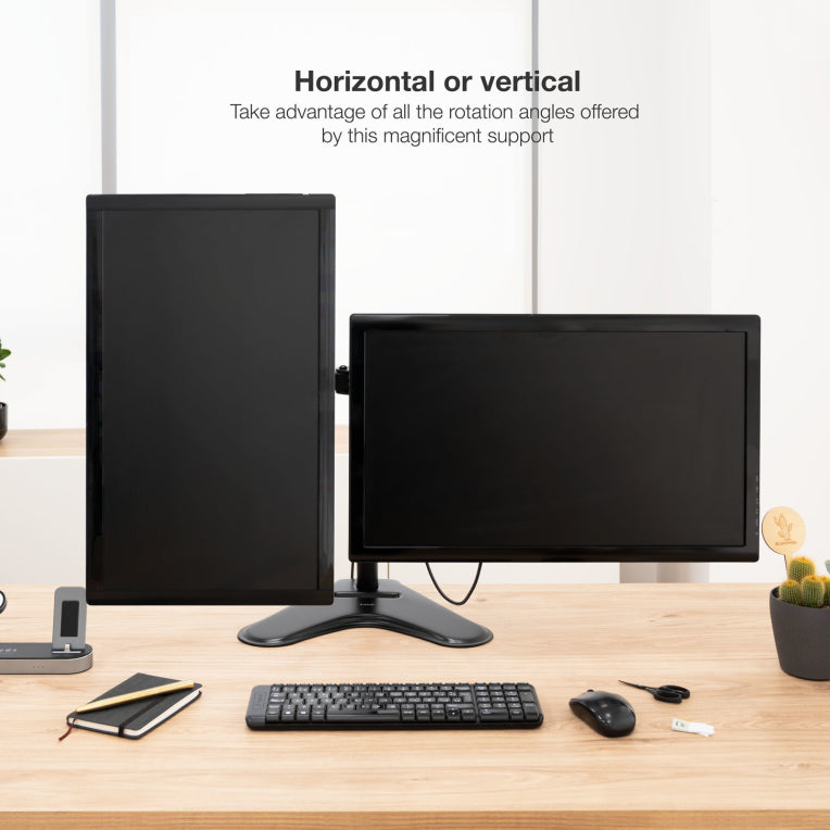 TooQ DB1702TN-B soporte para monitor 81.3 cm (32") Escritorio Negro