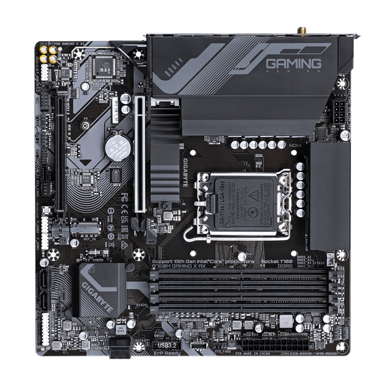 GIGABYTE B760M Gaming X AX Intel B760 Express LGA 1700 micro ATX - detalle