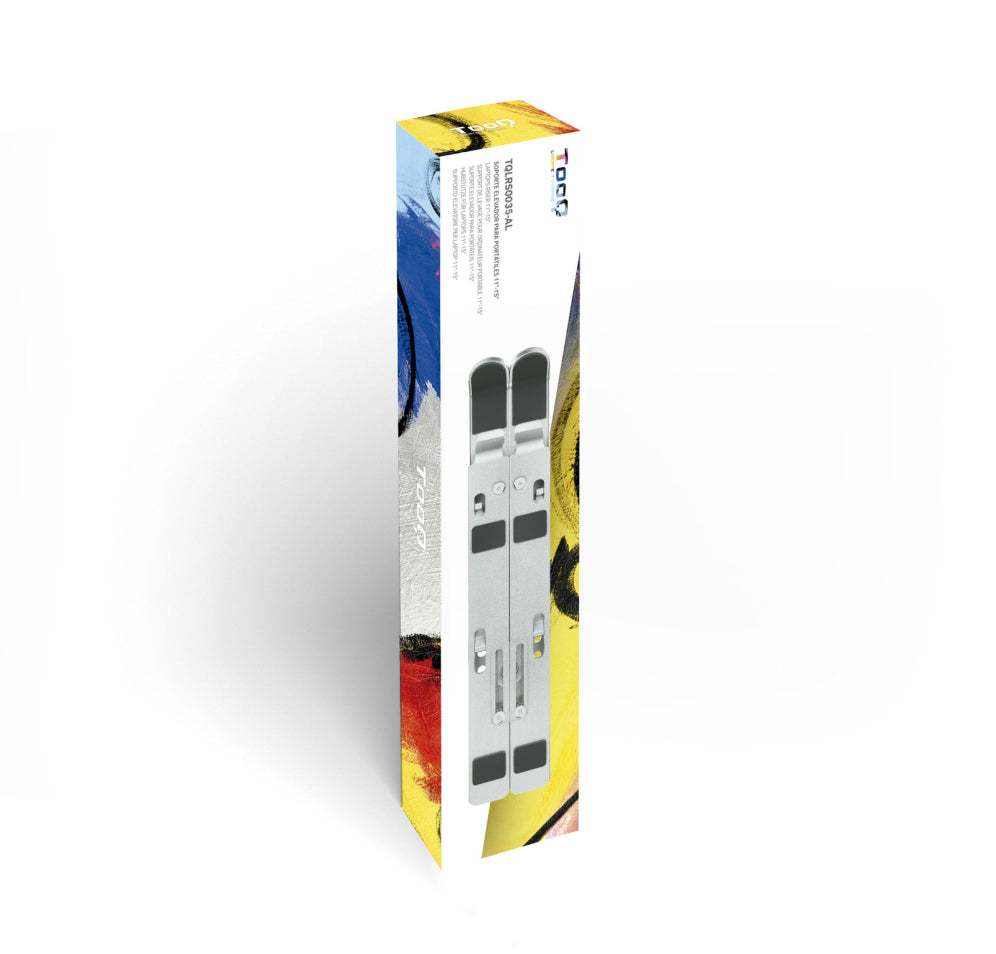 TooQ Soporte Elevador para Portátiles. Tablets. Móviles y Libros. Plata