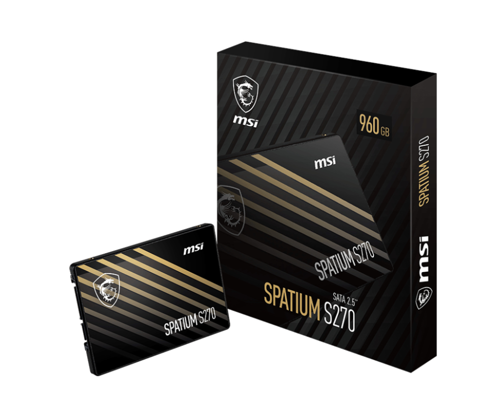 MSI Spatium S270 SATA 2.5 960GB 2.5" Serial ATA III 3D NAND - detalle