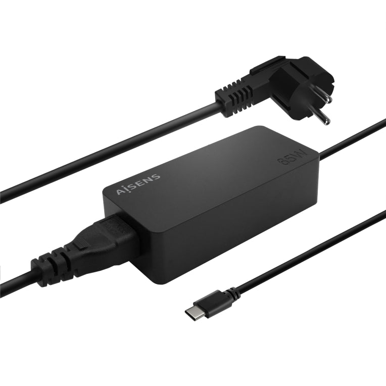 AISENS Carregador 65W PD3.0 1XUSB-C 1.8M. Negre