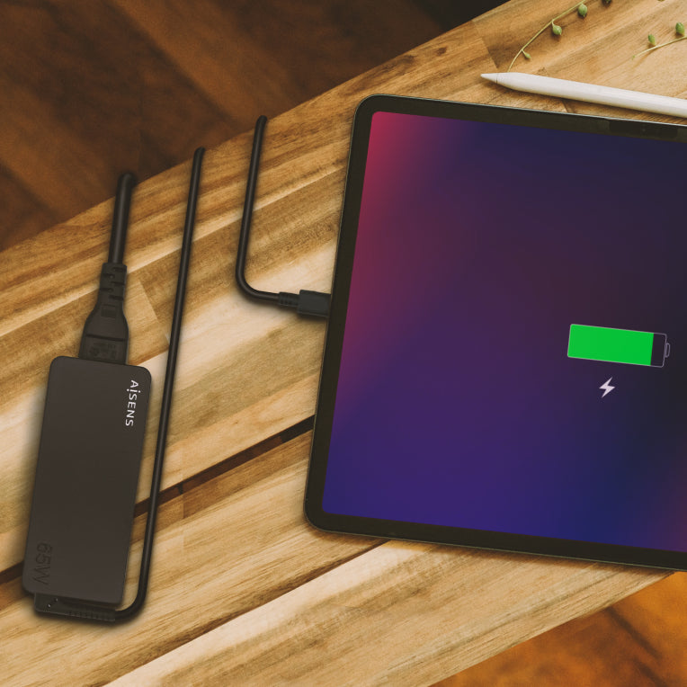 AISENS Carregador 65W PD3.0 1XUSB-C 1.8M. Negre