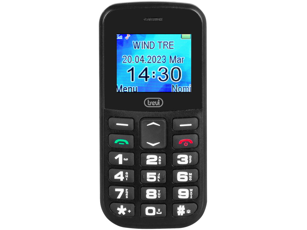 Trevi Max 20 4.5 cm (1.77") 160 g Negro Teléfono para personas mayores