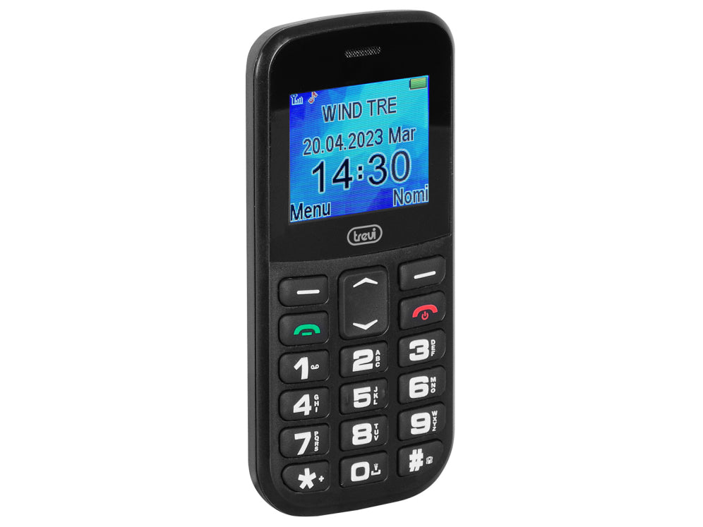 Trevi Max 20 4.5 cm (1.77") 160 g Negro Teléfono para personas mayores