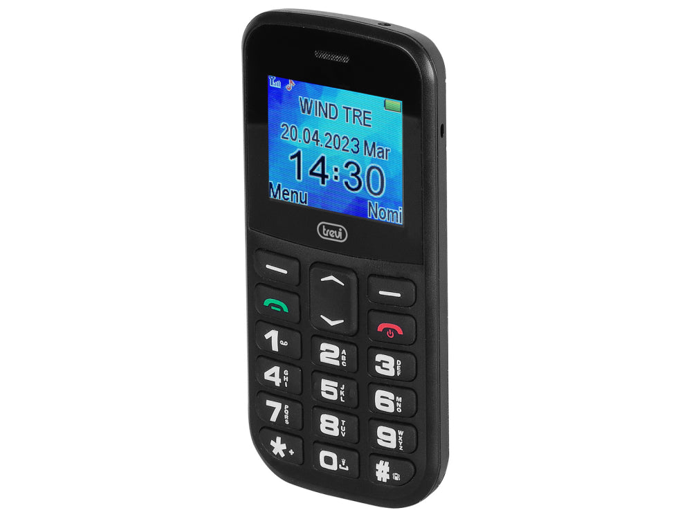Trevi Max 20 4.5 cm (1.77") 160 g Negro Teléfono para personas mayores