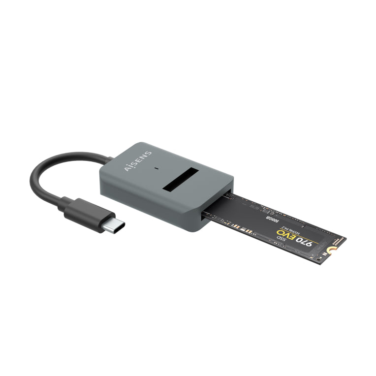AISENS USB-C Dock M.2 (NGFF) ASUC-M2D012-GR SATA/NVMe A USB3.1 Gen2. Gris