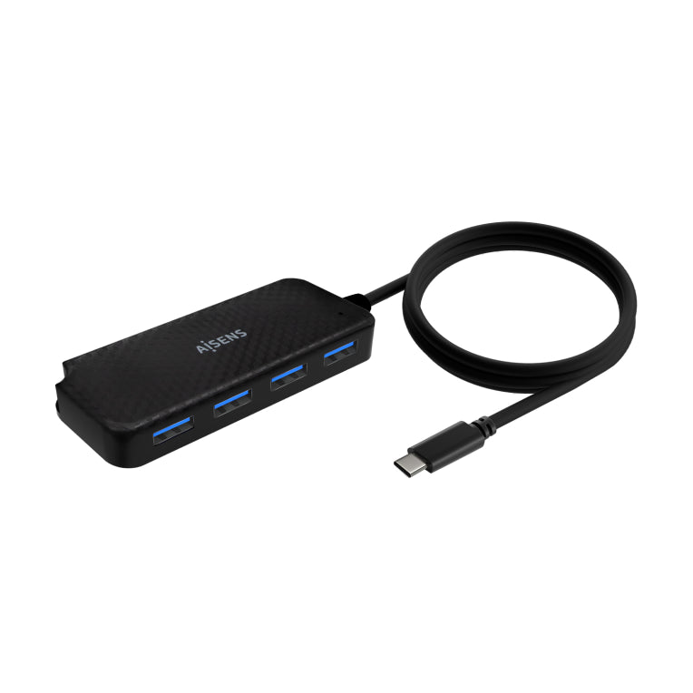 AISENS Hub USB 3.1 USB-C. USB-C/M-4x Tipus A/H. Negre. 60cm