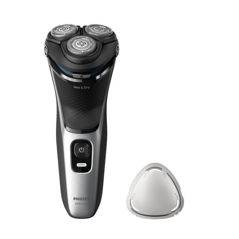 Philips S3143/00 afeitadora Máquina de afeitar de rotación Recortadora Negro. Plata - detalle