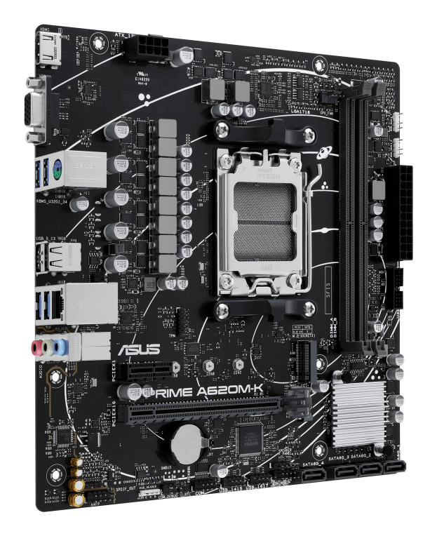 ASUS PRIME A620M-K AMD A620 Zócalo AM5 micro ATX - detalle