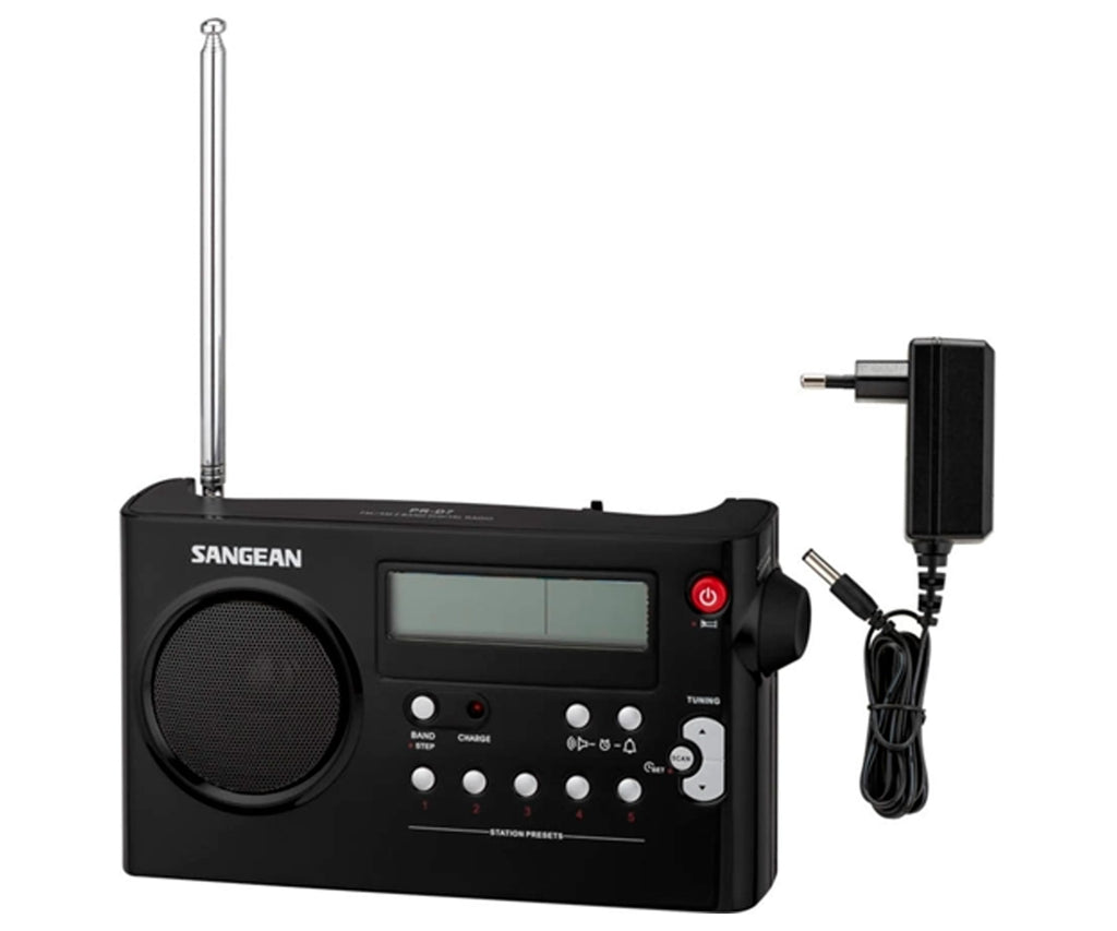 SANGEAN PR-D7 NEGRO / RADIO DESPERTADOR PORTÁTIL - detalle