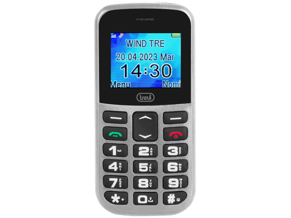 Trevi Max 20 4.5 cm (1.77") 160 g Plata Teléfono para personas mayores - detalle