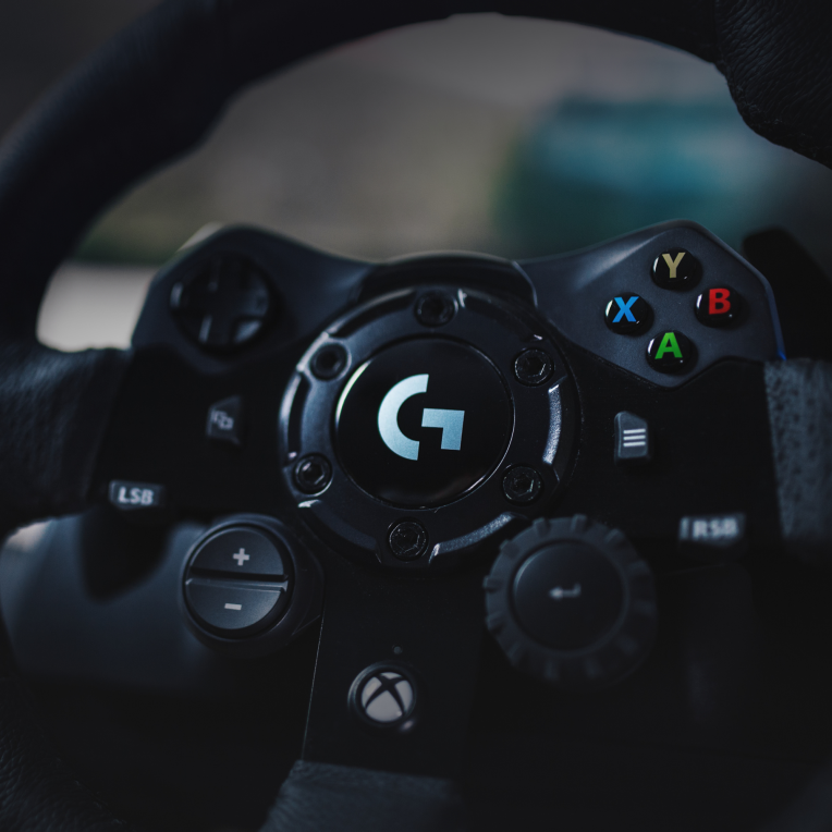 Logitech G G923 Negro USB 2.0 Volante + Pedales Analógico/Digital PC. Xbox One. Xbox Series S. Xbox Series X - detalle