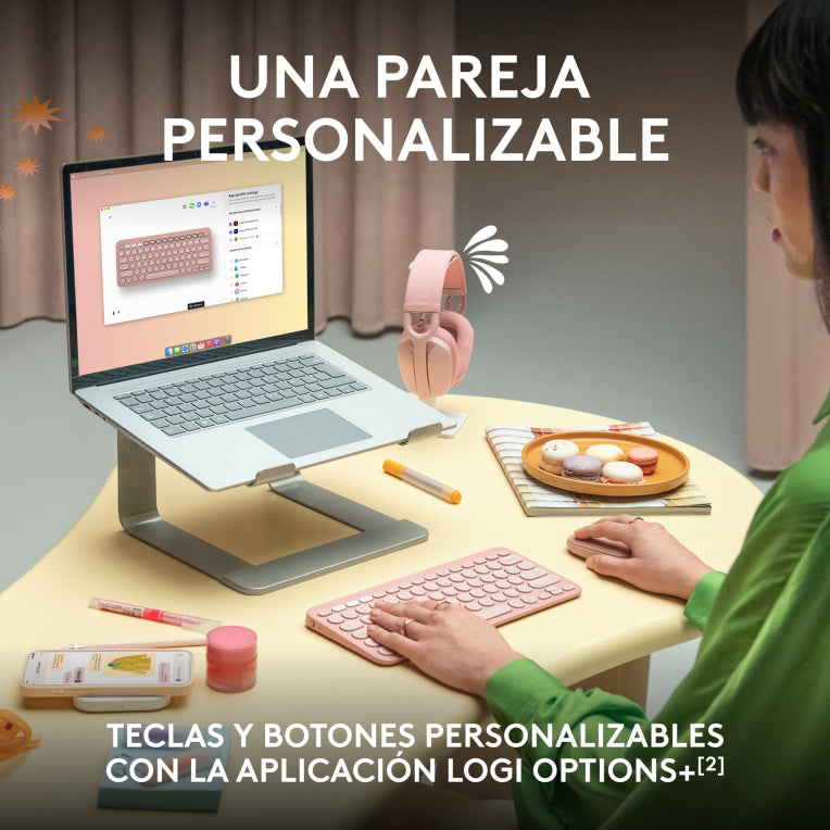 Logitech 920-012227 teclado Ratón incluido Universal RF Wireless + Bluetooth QWERTY Español Grafito