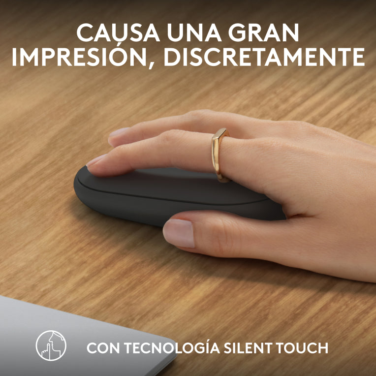 Logitech 910-007015 ratón Viajes Ambidextro RF Wireless + Bluetooth Óptico 4000 DPI